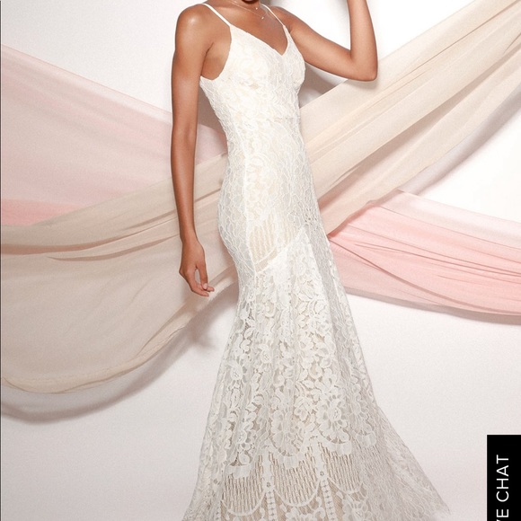 flynn white lace maxi dress
